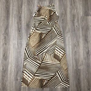 Chico's Maxi Dress Chico's Size 1/ US Women's Size 8 Halter Top Neutral Tone